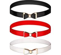 3 Piezas de Cinturón de Lazo Estirable para Vestido, 3 Colores (Conjunto 1)