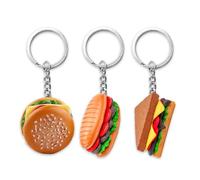 3 Piezas De Coles De Comida Simulados, Lindos Coles, Llaveros Novedosos, Llaveros Interesantes, Coles De Decoración De Mochila