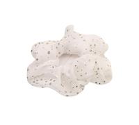3 piezas de coleteros de gasa con lunares for mujer, coleteros elásticos con purpurina for niña, accesorios for sujetar el cabello(White 3 PCS)