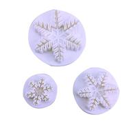 3 piezas de cortador de galletas con émbolo de de nieve, molde para fondant, herramientas de decoración de pasteles de, accesorios para hornear, cortadores de galletas para hornear