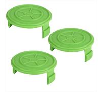 3 piezas de cubierta de bobina para Greenworks, recortadora de repuesto, compatible con cortabordes Greenworks G24LT25 G24LT G24LT28 G24LT30MK2 G24LT30M tamaño 74,5 x 35 mm.