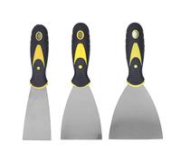 3 piezas de cuchillo de masilla colada kit de cuchillo de cinta de raspador de acero inoxidable para papel tapiz de reparación de paneles de yeso de techo herramientas de pintura