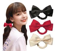 3 Piezas De Cuerda Para El Cabello De Nudo De Arco, Cuerda Del Cabello Elástica, Anillo De Cabello Simple Y Versátil, Accesorios Para El Cabello Para Mujeres, Accesorios De Peinado.