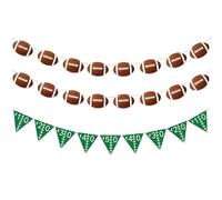 3 Piezas de Decoraciones para Fiestas de fútbol, decoración Colgante de fútbol, Pancarta de fútbol, decoración de fútbol para Fiestas temáticas Deportivas,Banner Football for Birthday Party