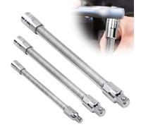 3 piezas de eje flexible, extensión de llave de vaso de 1/2 3/8 1/4 pulgadas, llave de vaso flexible, accesorio de extensión hexagonal, eje flexible, portabrocas y herramientas giratorias