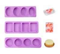 3 Piezas De Formas Geométricas, Moldes De Silicona, Moldes Para Hornear, Accesorios Para Manualidades, Se Pueden Utilizar Para Hacer Pasteles, Aromaterapia, Chocolate