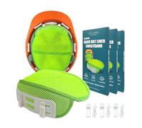 3 Piezas de Forro Duro para el Sudor, para el Trabajo de Seguridad, Toalla de Malla Fresca, Almohadilla de Esponja Suave, protección de la Cabeza para un Ajuste cómodo (3)