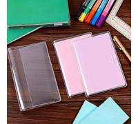 3 piezas de fundas protectoras transparentes de plástico, funda para cuaderno A6, fundas de plástico transparente para cuaderno A6, Rocketbook, suministros para álbum de recortes