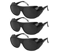 3 Piezas De Gafas Protectoras Negras, Gafas A Prueba De Polvo, Cuidado De Linvis Y Accesorios De Soldadura.