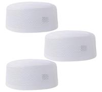 3 Piezas De Gorro Musulmán De Oración Para Hombre, Tejido De Hiyab, Gorro De Oración De Algodón Transpirable, Gorro Redondo Kufi, Gorros Árabes, Gorros De Adoración Islámica, Gorro De Invierno Para