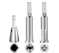 3 piezas de herramienta de giro de alambre, pelacables de 3 vías/5 vías y herramienta de giro de cable de vástago hexagonal para taladro eléctrico, torsión de tuercas de alambre y herramienta de