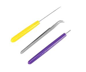 3 piezas de herramienta de quilling de papel para bricolaje, pluma ranurada de quilling multifunción, pluma de aguja de quilling, kit de herramientas de pinzas de quilling,