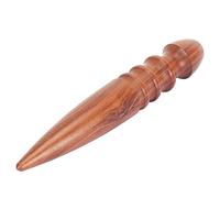 3 piezas de herramienta para bruñir madera y cuero, bruñidor de bordes de cuero con 4 ranuras y mango redondo, herramienta de bruñido de sándalo para la elaboración de carteras,