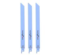 3 piezas de hoja de sierra alternativa de metal, kit de cortador de carpintería de acero con alto contenido de carbono, dientes afilados profesionales para cortar madera, tubos de (14TPI)