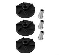 3 piezas de impulsor y manguito de rodamiento compatibles con piezas de repuesto de aireador D15, D155, E17, D256, E47, E49, WD 35, WD 355, WHD15