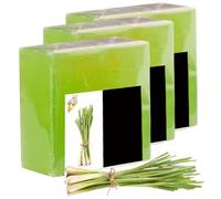 3 piezas de jabón de citronela 100 g de jabón de citronela natural para humanos en barra de limoncillo orgánico para la piel del cuerpo y la cara Esenciales imprescindibles para actividades