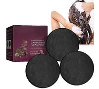 3 piezas de jabón negro East Moon, jabón for oscurecer el cabello de Corea Polygonum, cobertura gris de jabón negro East Moon