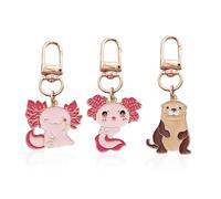 3 Piezas De Lindos Llaveros De Animales Marinos, Adornos para Llaves De Automóviles, Recuerdos De Acuarios, Coles De Decoración De Mochilas.