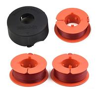 3 Piezas de línea de Bobina de desbrozadora + 1 Cubierta para Bosch Art 23 26 30 Combitrim Easytrim para Pro-Tap línea de Carrete F016800175