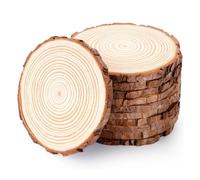 3 piezas de madera para tallar, 5 piezas, 10 piezas, 30 piezas de madera de pino natural con corteza, tamaño de 3 a 12 cm, manualidades perfectas para bodas y fiestas, palos de madera (6-7 cm, 5