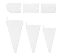 3 Piezas De Manga Pastelera De Algodón, 3 Piezas De Raspadores Blancos, Mangas Pasteleras Reutilizables, Mangas Pasteleras, Mangas Pasteleras