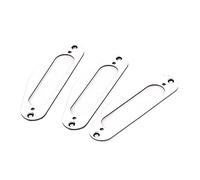 3 piezas de metal de repuesto de una sola bobina para pastilla de cuello en S, montaje de placa envolvente para guitarra eléctrica, bobina única