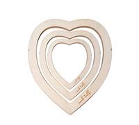 3 Piezas de Moldes de Corte de Macramé, Patrón en Forma de Corazón para Colgar en la Pared, Creaciones de Nudos de Boda