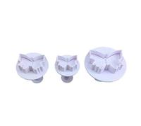 3 piezas de moldes para hornear mariposas, cortadores de galletas, cortador de galletas, émbolo de repostería, 3D, estampado, troquelado, herramientas de decoración de pasteles, fondant, cortador de