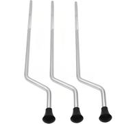 3 piezas de patas de Tom para instrumentos de percusión de tambor, piezas de repuesto para bricolaje, montaje de tambor, soporte de pierna, piso, soporte de pata de tom, patas antideslizantes