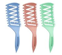 3 Piezas De Peine De Cabello Rizado, Peine Esponjoso, Peine De Plástico, Peine De Cabello, Herramientas Para Peinar El Cabello, Accesorios Para El Cuidado Del Cabello.