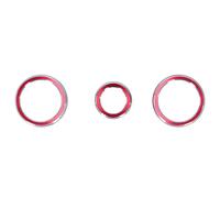 3 piezas de perilla de interruptor de audio para aire acondicionado de coche, cubierta decorativa, anillo