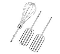 3 piezas de repuesto de batidor de acero inoxidable con textura para batidoras de mano, uso multifuncional para cocinar y hornear