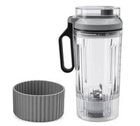 3 piezas de repuesto para licuadora portátil Ninja Blast Max, vaso de recipiente de 22 onzas con montaje de hoja y tapa para sorber para la serie Ninja Blast Max BC251, con cubierta protectora de