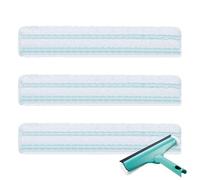 3 piezas de repuesto para limpiacristales Leifheit Ventana & Frame Cleaner L, funda de repuesto de microfibra sin rayas para limpieza de ventanas