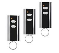 3 piezas de repuesto para mando de puerta de garaje de acero estándar, 433,92 MHz, 2 canales, compatible con acero estándar Entrematic RCU 433-2, RCU 433-4, EA433 2KM, EA433 2KS, T433-4