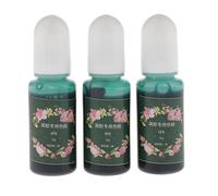3 piezas de resina epoxi UV colorante colorante líquido pigmento material verde, 3 piezas