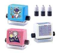 3 Piezas De Sellos De Preguntas Digitales, Suministros De Enseñanza, Reutilización, Sellos Creativos De Rodillos, Suministros De Práctica Matemática.