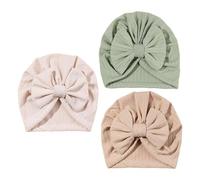3 Piezas De Sombreros De Bandana Para Niños Pequeños, Sombreros Para Recién Nacidos, Sombreros De Bandana Suaves Para Bebés, Sombreros De Protección Para Los Oídos Para Bebés