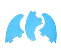 3 piezas de surf finas | Nylon Plastic Thruster Fins for Longboard/Surfboard/Monopatín | Lightweight & Resilient Blue Fins with 30% Glass Fiber