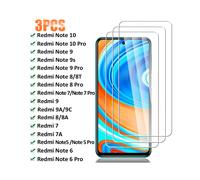(3 piezas de vidrio templado para Redmi Note 10Pro)3 piezas de gafas protectoras Xiaomi Redmi Note 10 9 8 7 Pro
