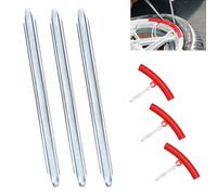 3 Piezas Desmontadora de Neumáticos, 30 cm Desmontables Moto, Herramientas Palanca de Neumáticos con 3 Protector Llantas, Desmontador Neumaticos Coche para Motocicleta, Bicicleta, Scooter, Triciclo