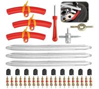 3 Piezas Desmontadora de Neumáticos 30cm Desmontables Moto, Palancas Neumaticos Moto, Palanca de Neumáticos, Palancas Desmontadoras de Neumáticos para Moto Bicicleta Scooter, Palancas de Neumáticos