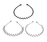 3 Piezas Diadema de Metal para Hombres y Mujeres, Diadema de Moda elástica Antideslizante Neutra para Deportes al Aire Libre, Yoga, Lavandería y Ducha, Maquillaje