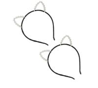 3 Piezas Diadema Orejas de Gato de Aleación y Gemas, Negra | Ligera y Duradera, Brillo Llamativo, para Fiestas y Ocasiones Formales, Estilo Elegante y Versátil