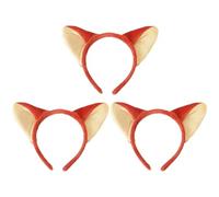 3 Piezas Diademas Con Orejas De Zorro, Diademas Para Mujer, Diademas Creativas Con Orejas De Animales, Lindos Gorros De Felpa, Decoración De Ropa