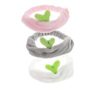 3 Piezas Diademas Elásticas de Dibujos Animados para Mujer Maquillaje Accesorios Prácticos para Yoga y Cuidado Facial Colores