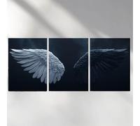 3 Piezas Diamond Painting En blanco y negro Diamond Painting Kit Completo Cuadrado Ala para Manualidades Kit de Pintura de Diamante Punto de Cruz para Decoracion Pared 20x30cm a-5071