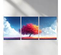 3 Piezas Diamond Painting Nube Diamond Painting Kit Completo Cuadrado árbol para Manualidades Kit de Pintura de Diamante Punto de Cruz para Decoracion Pared 40x60cm a-6618