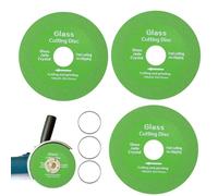 3 Piezas Disco de Corte de Cristal, 100mm Disco Amoladora de Diamante Profesional para Cortar Vidrio, Cortes Rápidos y Precisos, Hole 22,23mm Adecuado para Botellas Azulejos Porcelana o Jade
