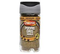 3 piezas *** DUCROS Pimienta gris molida, tamaño mediano, 36 g